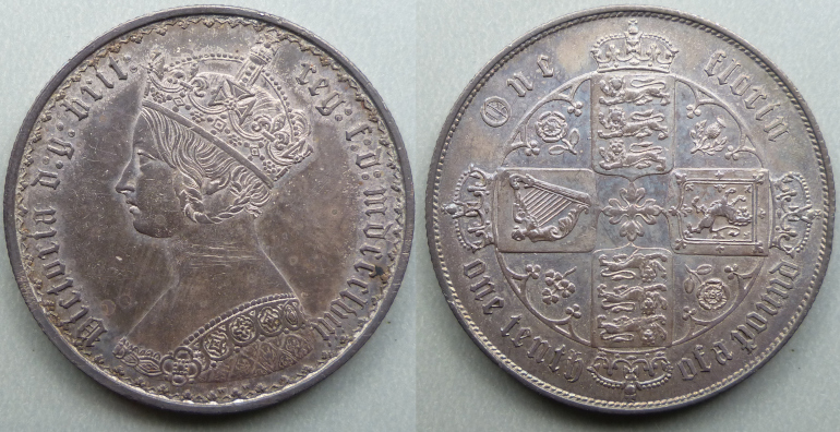 1858 Gothic Florin